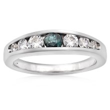Seven Stone Diamond Ring - top view